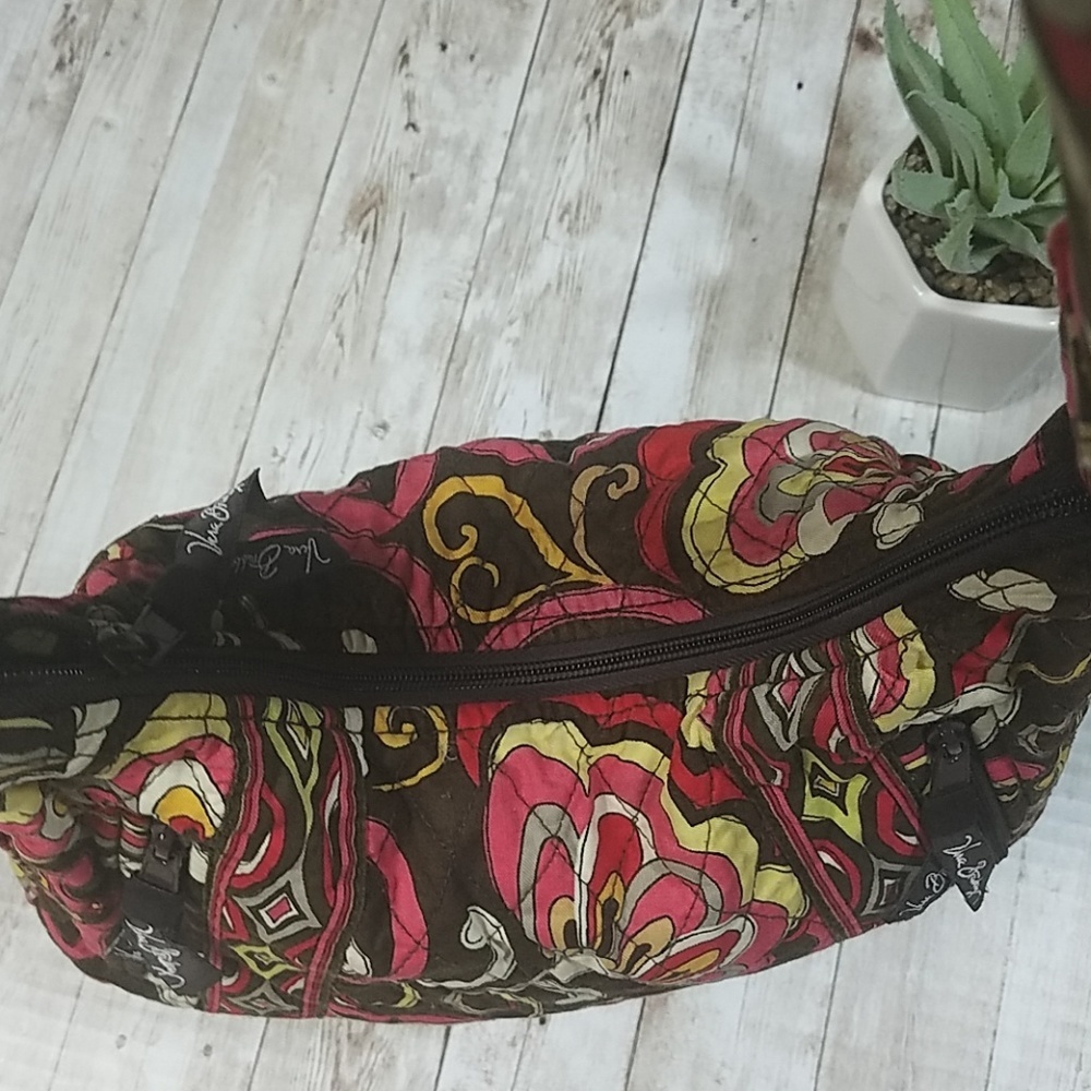 Vera Bradley, Coral Brown and white tote. - Picture 2 of 6